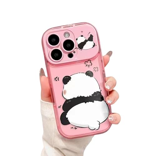 Gyios handyhülle iPhone 11 Lustige Tierische Schweinehasenpaare Telefonhülle Für Phone 15 13 11 12 Pro Max Plus Niedliche Panda Soft Cover-für Phone 14 Pro-c