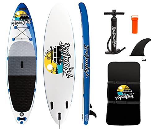 AQUALUST 10'6" SUP Board Stand Up Paddle Surf-Board aufblasbar ISUP 320x81x15cm Blue