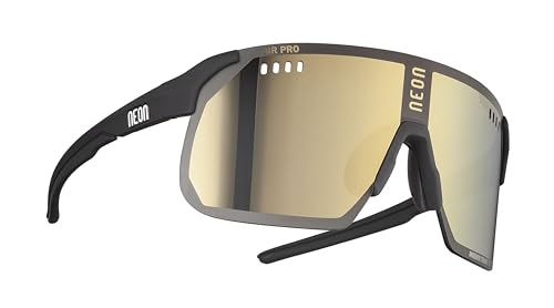Neon Unisex Air Pro, schwarz matt, Mirror Bronze Sonnenbrille