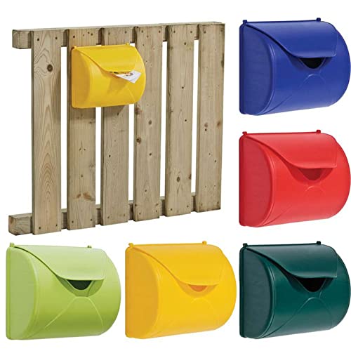Gartenpirat Briefkasten blau gelb rot grün Spielzeug für Kinder-Spielhaus Outdoor, Farbe