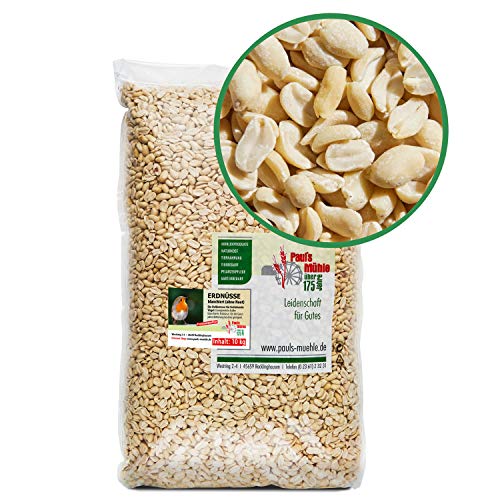 Paul´s Mühle Erdnüsse Weiss, Erdnusskerne blanchiert ohne Haut, 10 kg