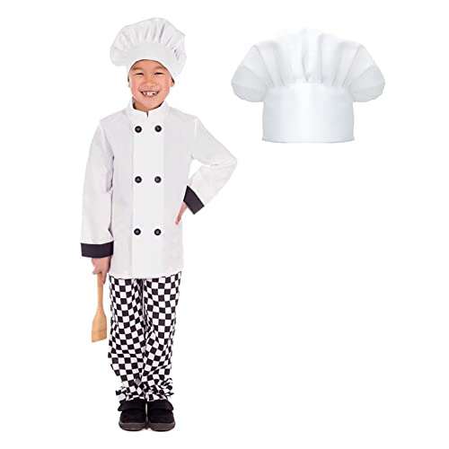 Fun Shack Weißes Koch Kostüm für Kinder - M