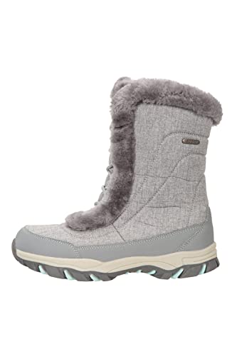 Mountain Warehouse Ohio Womens Snow Boots - Schneesichere Damen-Winterschuhe, strapazierfähiges und atmungsaktives Isotherm-Futter und Gummilaufsohle - Für Passform Minze 37 EU