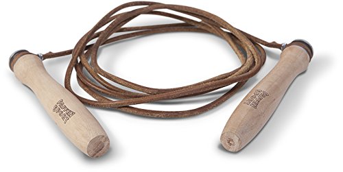 PAFFEN SPORT Allround Twist Springseil aus Leder mit Holzgriffen (ohne Logo)