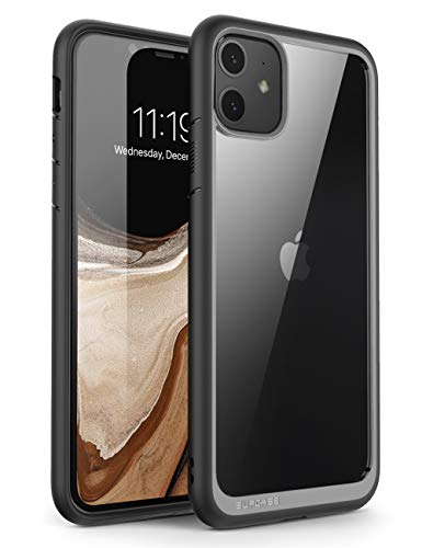 SUPCASE iPhone 11 Hülle Slim Case Premium Handyhülle Transparent Schutzhülle Dünn Backcover [Unicorn Beetle Style] 6.1 Zoll 2019 Ausgabe (Schwarz)