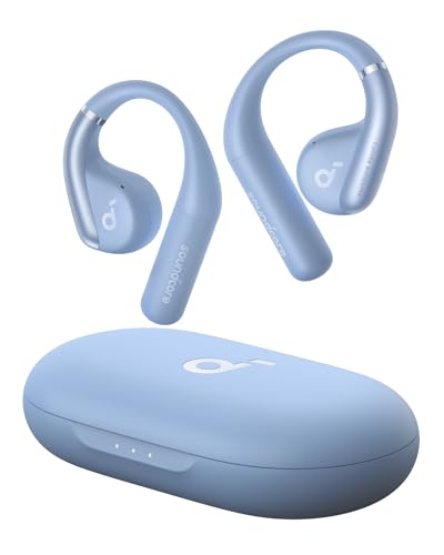 soundcore by Anker, AeroFit Open-Ear Kopfhörer, Ultra bequemes Design, Sicherer Halt, Ausgeglichener Sound, IPX7 Wasserschutz, 42h Akku, Bluetooth 5.3, Kabellose Earbuds für kleine Ohren