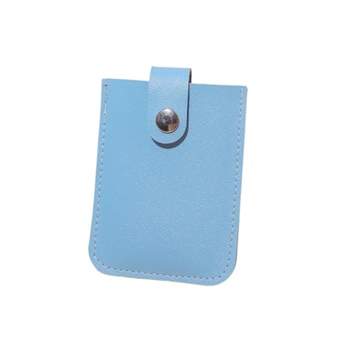 HIFFEY Tragbare Multi-Kartentaschen aus PU-Leder, Bankkarten-, Geschäfts-, Kreditkarten-Ausziehschlitz-Geldbörsen-Geldbörsen, Münztaschen for Damen (Color : Blue)