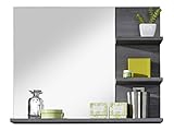 trendteam smart living - Wandspiegel Spiegel - Badezimmer - Miami - Aufbaumaß (BxHxT) 72 x 57 x 20 cm - Farbe Grau - 125940121