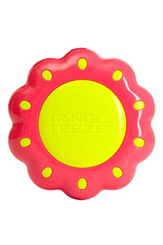 Tangle Teezer Kompakte Blumen-Haarbürste, Gelb/Rosa