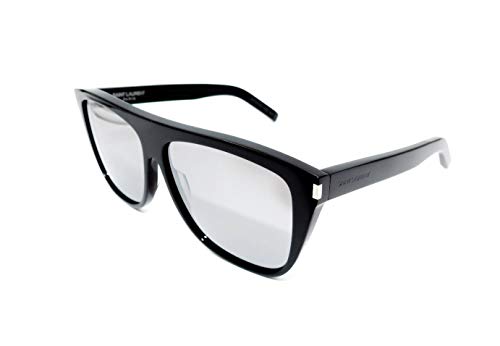 Saint Laurent Unisex-Erwachsene SL 1 001 Sonnenbrille, Schwarz (Black/Grey), 59