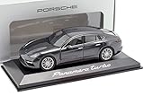 Porsche Panamera Turbo, anthrazit, 2016, Modellauto, Fertigmodell, I-Herpa 1:43