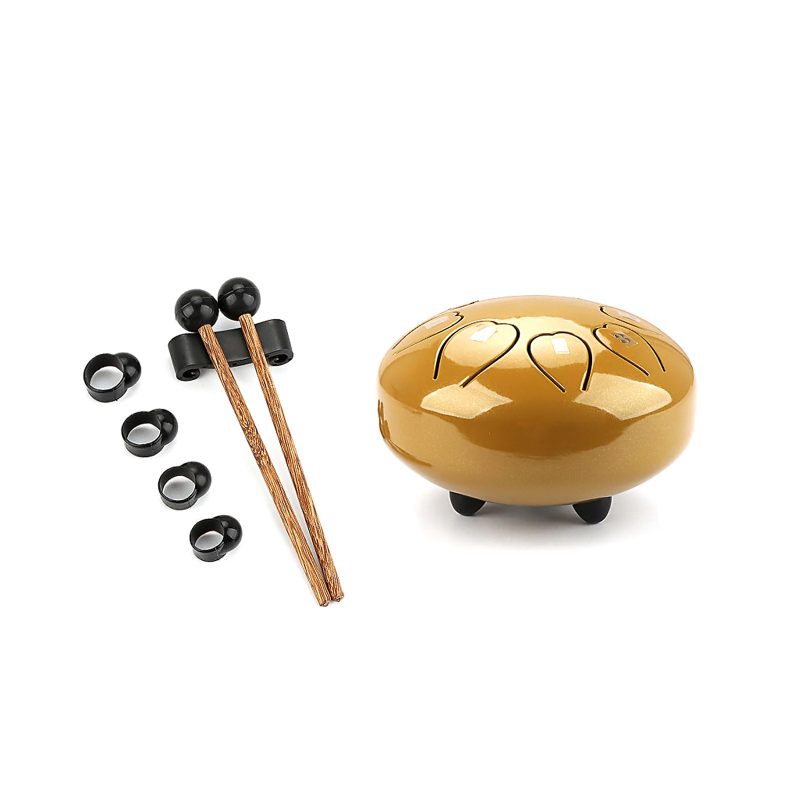 Steel Tongue Drum-8 Note 6 Inch Percussion Instrument Hand Pan Drum With Drum Mallets Carry Bag Music Book Gift Hand Pan Drum