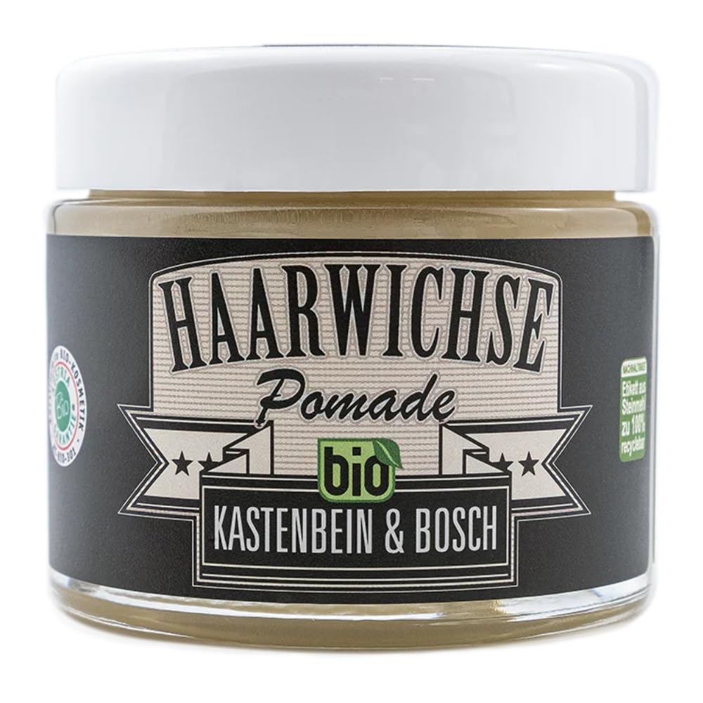 KASTENBEIN & BOSCH: Haarwichse "Pomade" - Bio- Haarstyling Creme für glänzende Auftritte (100ml)