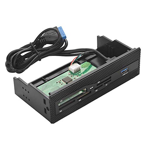 Eboxer 13,3 cm interner Kartenleser mit Multiport Frontpanel Armaturenbrett USB 3.0 USB 2.0 für M2 SD MS XD CF TF-Karte