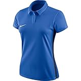 Nike Damen Dry Academy 18 Poloshirt, Royal Blue/Obsidian/White, S