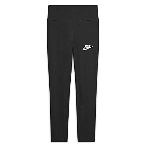 Nike Mädchen Sportswear Favorites Leggings, Schwarz-Weiss, X-Small