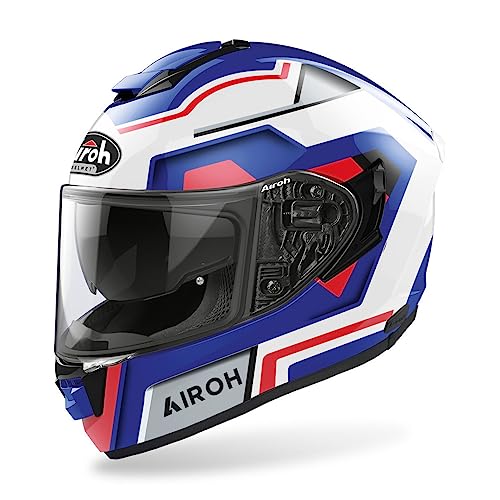 Airoh HELM ST.501 SQUARE BLUE/RED GLOSS M