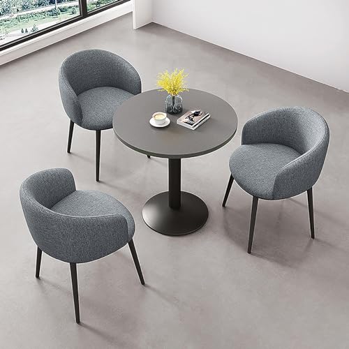 MTSYXYM Tisch mit Stuhl, Kombination aus Esstisch und Stühlen, Konferenztisch Rund, Clubtisch im Büro-Empfangsraum, Club-Tisch im Büro-Empfangsraum, runder Esstisch. (Size : Style11)