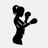 YUTAO 53 * 33 cm Mode Boxing Kick Wandaufkleber Dekor PVC Küche Und Fitnessstudio