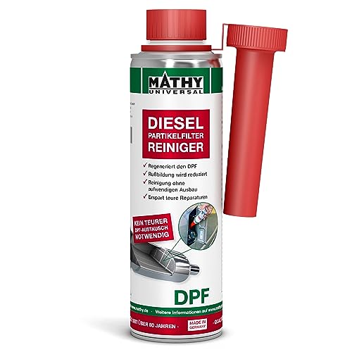 MATHY-DPF Dieselpartikelfilter-Reiniger, 300 ml - Diesel Additiv - DPF-Reiniger - Partikelfilter Reiniger - Einfache Anwendung über den Tank - Kraftstoffadditiv