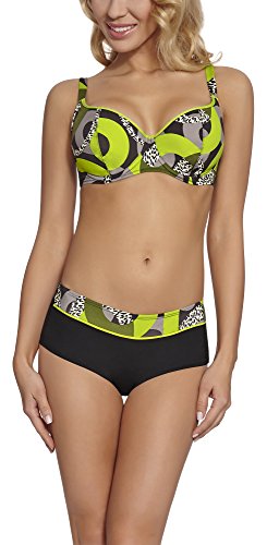 Feba Figurformender Damen Bikini D1L31 (Muster-16DK, Cup 75 H/Unterteil 38)