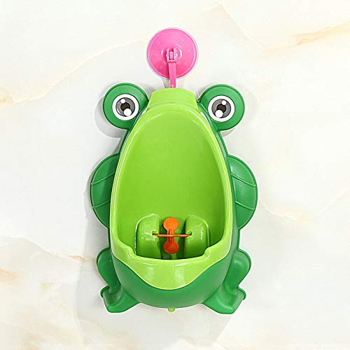 Frosch-Kindertöpfchen-Toiletten-Training scherzt Urinal für Jungen-Pipi-Trainer Green Bath