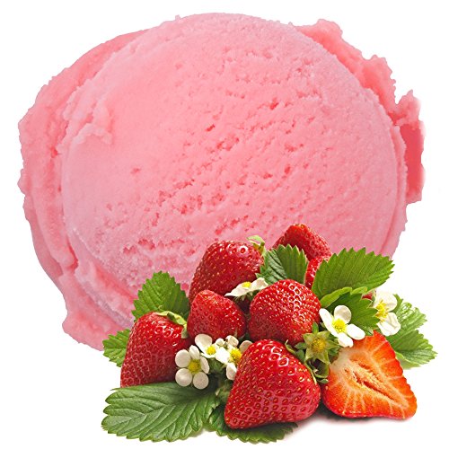 Gino Gelati 10x1 Kg Eispulver mit Erdbeer Geschmack für Speiseeis Softeispulver Speiseeispulver