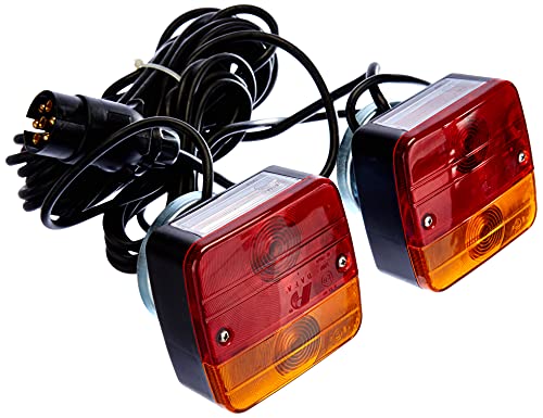 Berger & Schröter Glühlampe Beleuchtungssatz Blinker, Bremslicht, Kennzeichenleuchte, Rückleuchte hinten, links, rechts 12 V inkl. Magnethalter