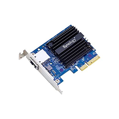 Synology E10G18-T1 Eingebaut Ethernet 10000Mbit/s Netzwerkkarte (intern, kabelgebunden, Pci-E, Ethernet, 10000 Mbit/S, Schwarz, blau)