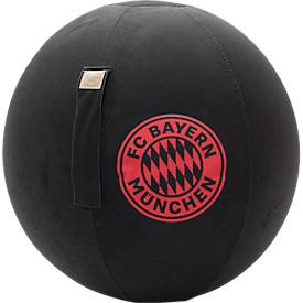 MAGMA FC Bayern München Sitzball FCB VIP Sitting Ball Größe 65 cm Ø in schwarz Sitzmöbel Wohnaccessoire mit Griff
