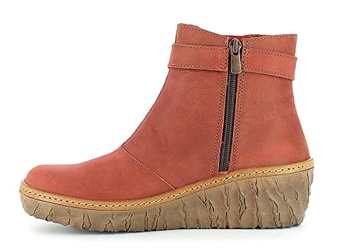 El Naturalista Damen Ankle Boots Myth Yggdrasil, Frauen Stiefeletten,lose Einlage,Kurzstiefel,leger,Casual,Rot (Caldera),40 EU / 7 UK