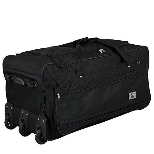 XXXL Trolleytasche 182L mit 3 Rollen schwarz Koffer Reisetasche Trolley