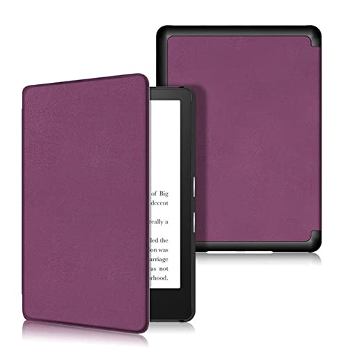 For All-New Kindle Paperwhite 5 Case Pu Leather Magnetic Smart Cover For 6.8" All-New Kindle Paperwhite And Kindle Paperwhite Signature Edition (11Th Generation - 2021 Release),Purple,Paperwhite