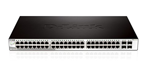 D-Link 52-Port Layer2 Gigabit Smart Managed Switch, DGS-1210-52 (Smart Managed Switch 48 x 10/100/1000 Mbps, 4 x dual-Speed SFP, 104 Gbps, 77.4 Mpps, 47.1 dB(A))