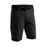 MAIER SPORTS Herren Bermuda, Outdoorhose/ Funktionshose/ Shorts inkl. Gürtel, bi-elastisch, schnelltrocknend und wasserabweisend, Schwarz (Black/900), Gr. 56