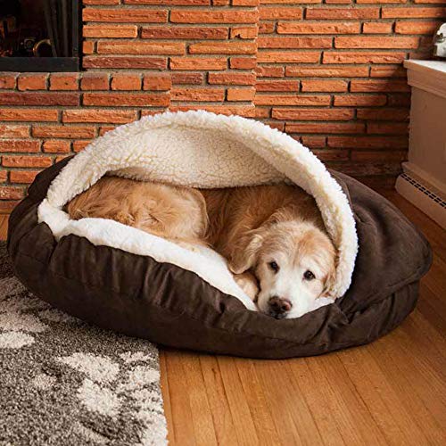 Deluxe Hundebett-Höhle, kuscheliges, warmes Haustiernest, großer/großer Hundeschlafsack, abnehmbare Hundehütte, Haus, Welpen/Kätzchen/Kaninchen/Katzen