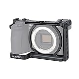 NICEYRIG Kamerakäfig für Sony A6600 mit 1/4 & 3/8 Lokalisierungslöchern, NATO-Schiene und Kaltschuh