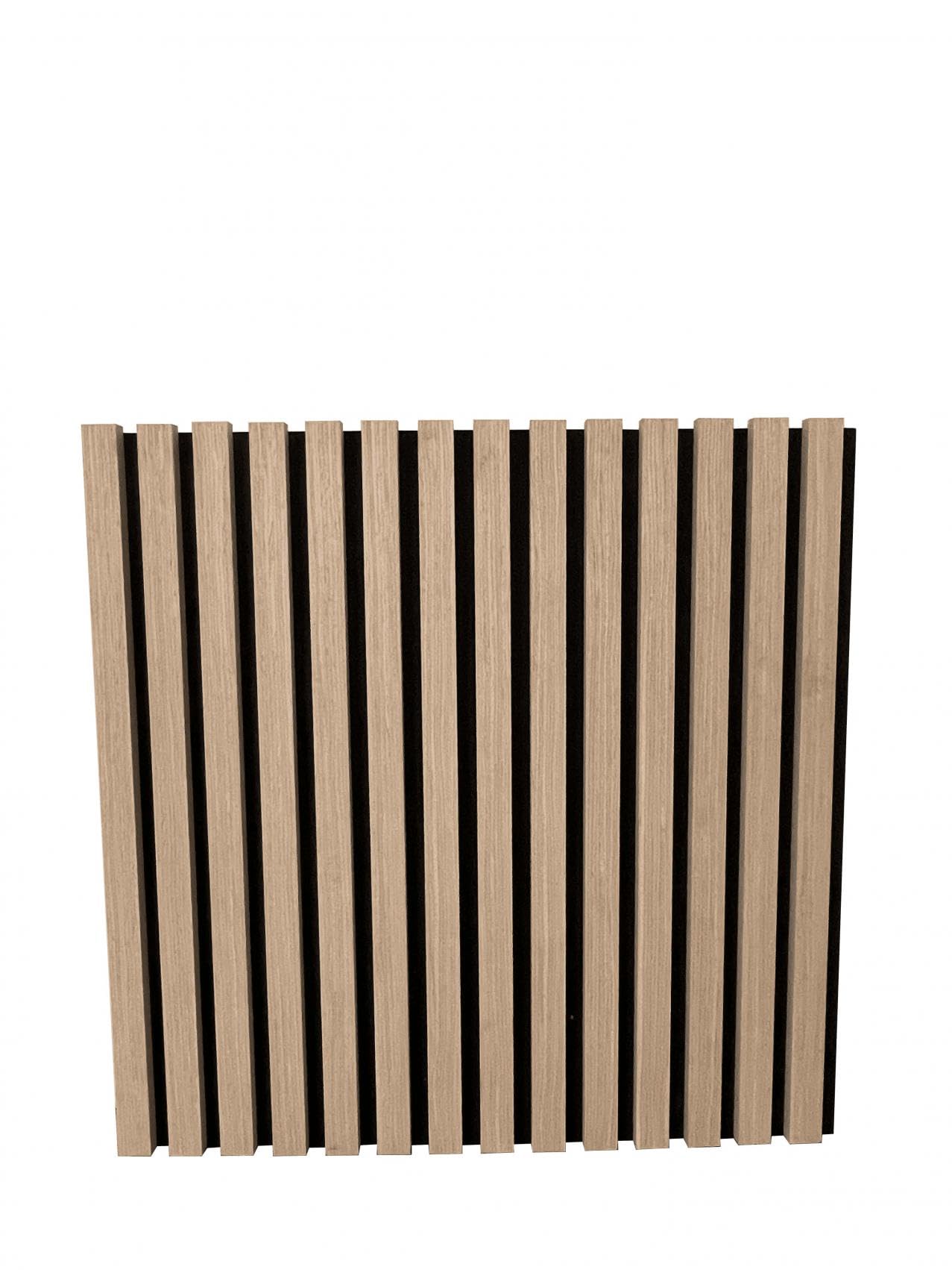 3 x Endorphin® Akustikpaneele Holz in 58x58x2,1cm | 5 Farben | Wandpaneele Echtholzfurnier mit Filz | Holzpaneele Wandverkleidung zum Kleben oder Anschrauben | Einfache Montage (Eiche weiß)