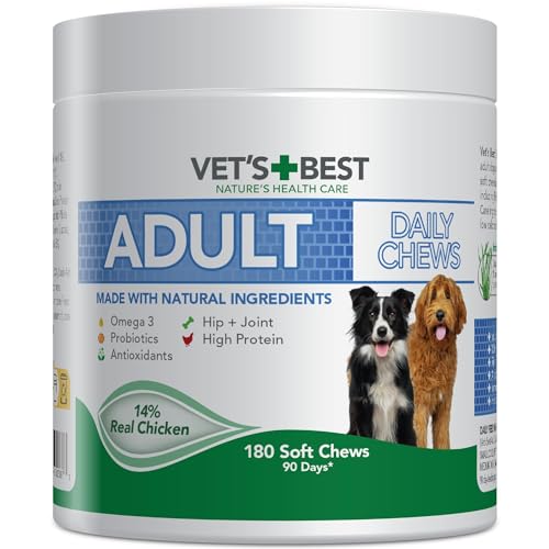 Vet's Best Daily Soft Chews - Supplements for Adult Dogs, 180 Chews