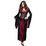 Boland - Vampir Lady Kostüm für Erwachsene, Faschingskostüme Damen, Horror Kostüm für Halloween oder Karneval
