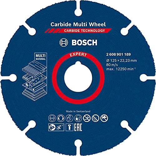Bosch Professional 2608901191 10x Expert Carbide Multi Wheel Trennscheiben (Ø 125 mm, Zubehör Winkelschleifer)