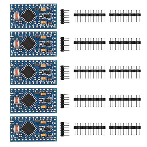 5 STÜCKE PRO Mini 5V/16MHz Entwicklungsboard Mikrocontroller Bootloadered mit Stiftleisten für Arduino