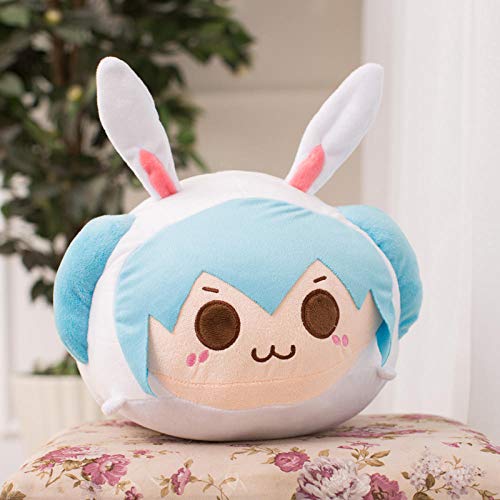 BBSJX Kawaii Anime Vocaloid Hatsune Miku Plüsch Kissen Spielzeug, Cartoon Japan Action Figure Gefüllte Puppe Kissen Cosplay Geschenk 30 cm