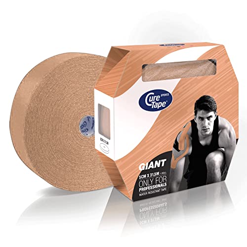 CureTape® Giant Sports Beige - Kinesiotape - + 25% Klebekraft (5cm x 31,5m)