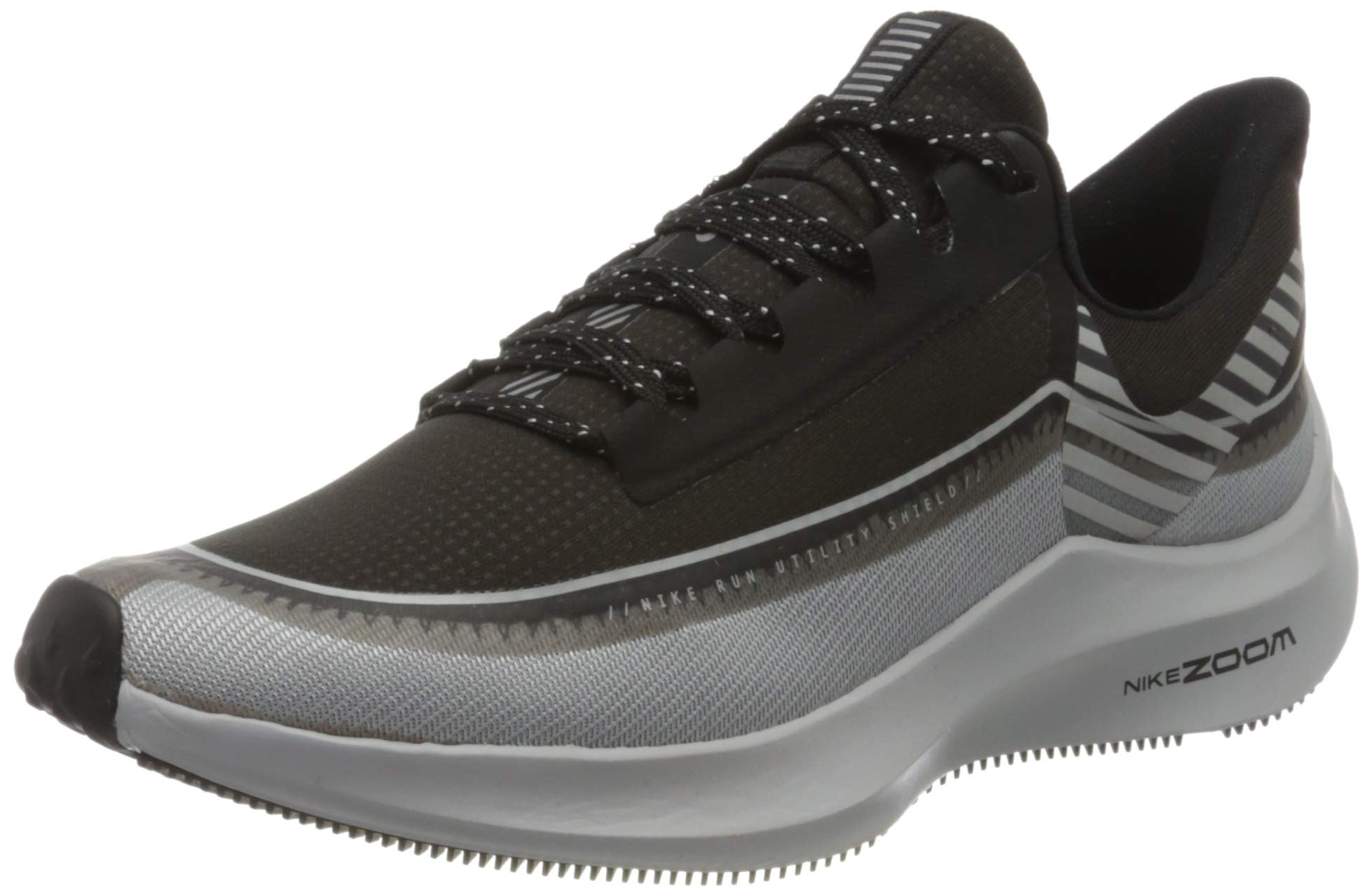 Nike Damen Zoom Winflo 6 Shield Laufschuh, Schwarz Black Reflect Silver Wolf Grey 001, 35.5 EU
