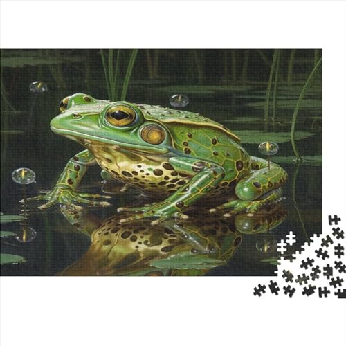 Ochsenfrosch Puzzles Für Erwachsene Wilde Tiere 1000 Stück Lernspiel Hölzern Geschenk Präzise Verkettung Für Erwachsene 1000pcs (75x50cm)