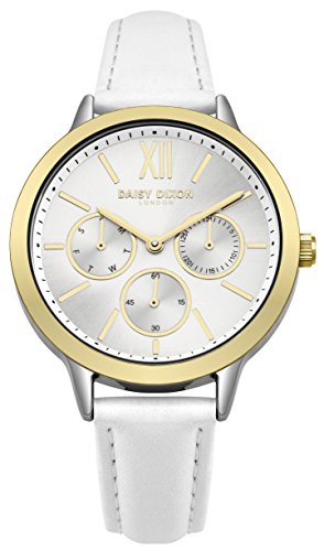 Daisy Dixon Damen Multi Zifferblatt Quarz Uhr mit Leder Armband DD055WSG