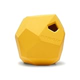 RUFFWEAR Kaufestes Hundespielzeug aus Gummi, Futter und Leckerli Aufbewahrung, One Size, Gelb (Dandelion Yellow), Gnawt-a-Rock