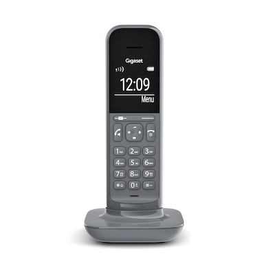 Gigaset CL390HX IP-Telefon kompatibel mit Fritzbox (Universal Mobilteil VOIP mit Freisprechfunktion, großem Grafik Display, schnurloses DECT Telefon) satellite grey