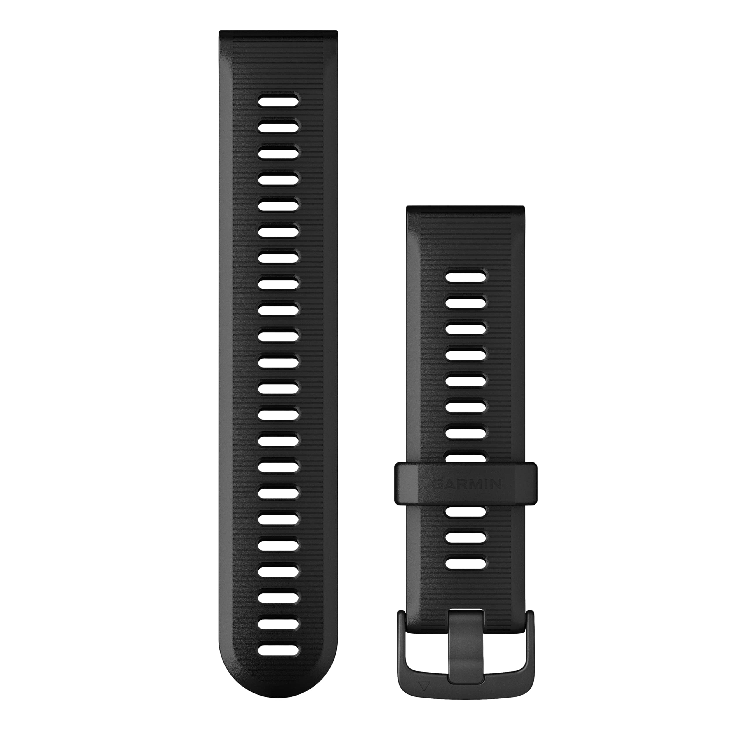 Garmin Wechsel-Armband, 22mm, Silikon, Schwarz, passend für Forerunner 945/935, einfach ein- und ausklicken, Wechsel ohne Werkzeug möglich